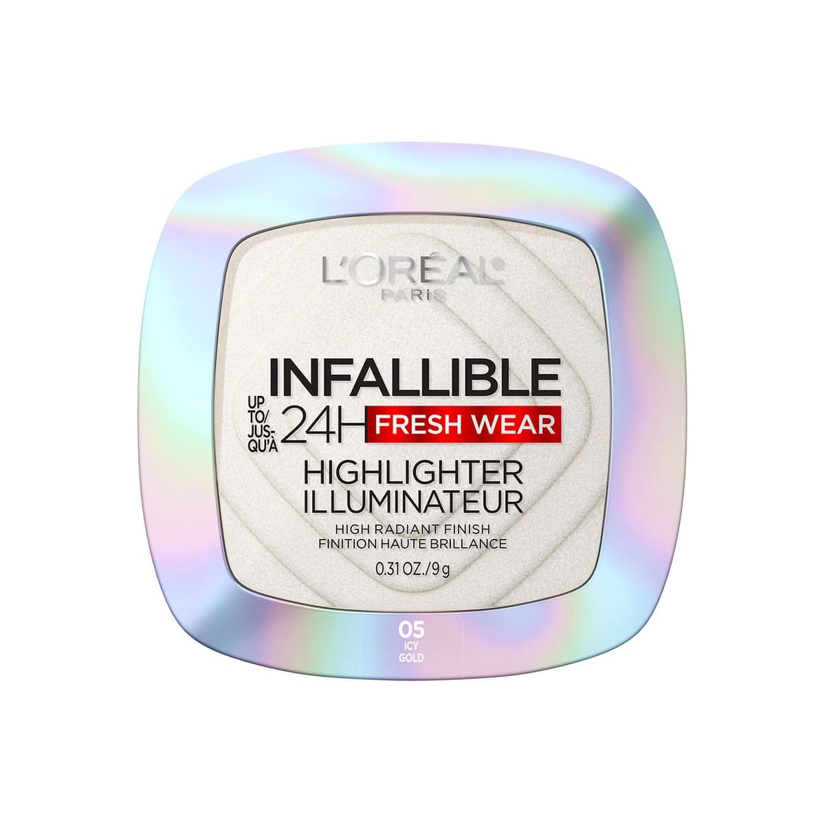 Up To 24Hr Highlighter, Longwear Powder Formula, Icy Gold