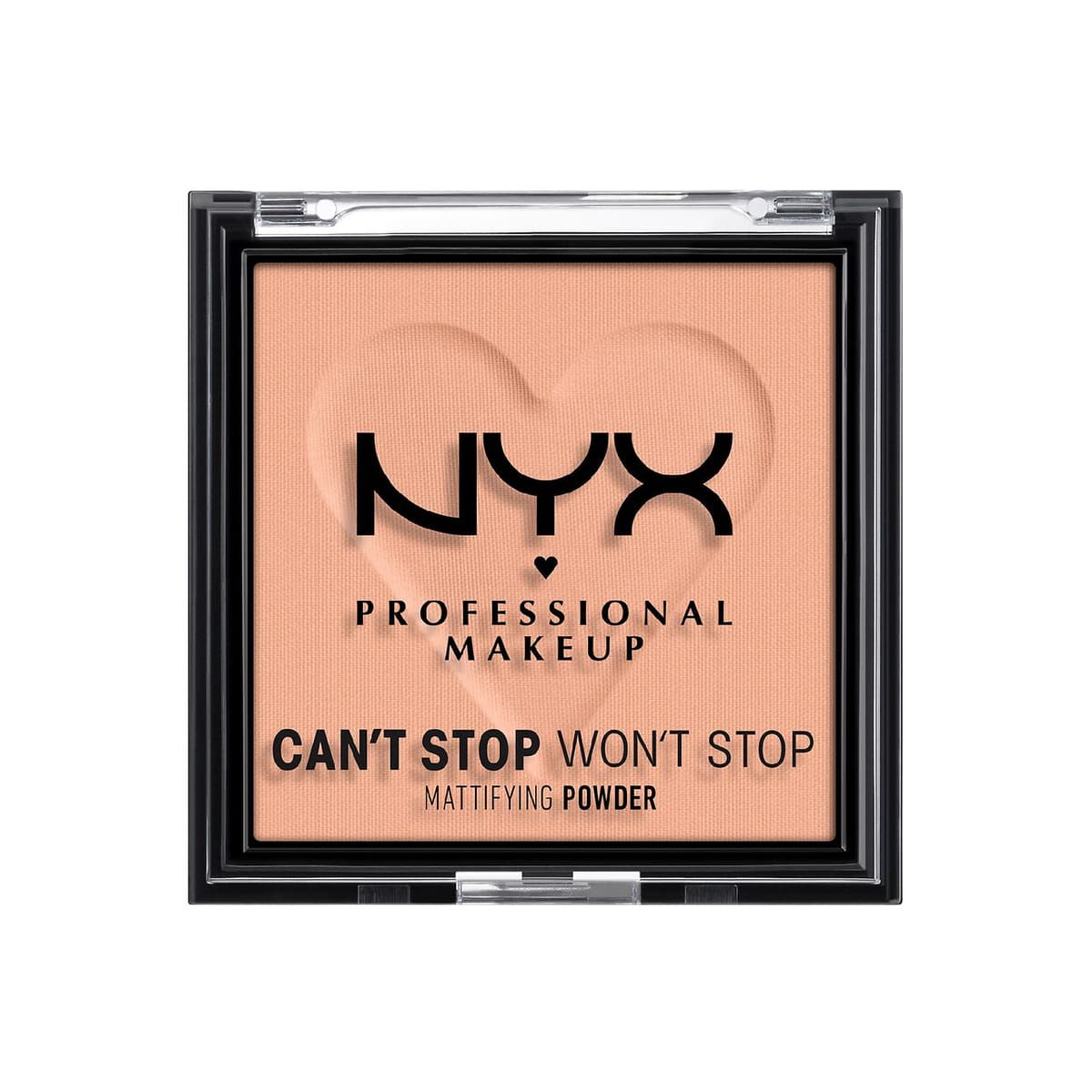 Can't Stop Won't Stop Mattifying Pressed Powder, Brightening Peach