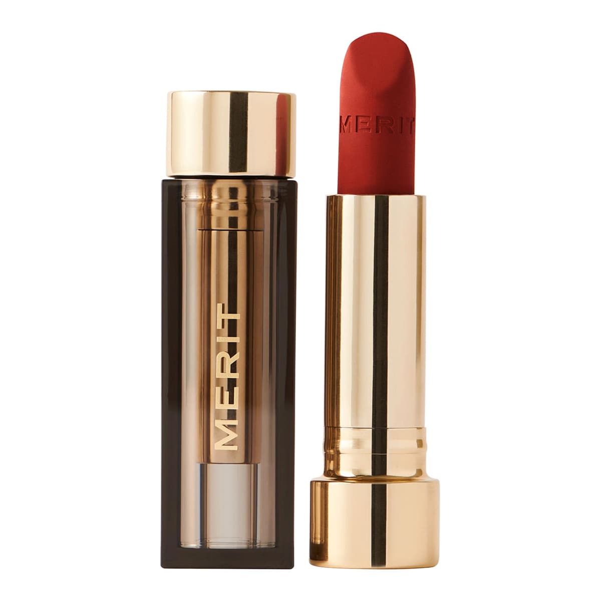 Signature Lip Lightweight Matte Lipstick, Vermillion