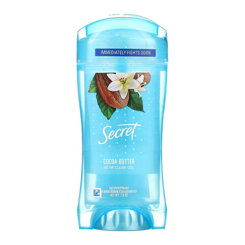 48 Hour Clear Gel Deodorant, Cocoa Butter