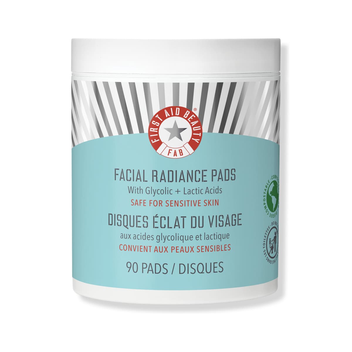 Facial Radiance Pads with Glycolic + Lactic Acids