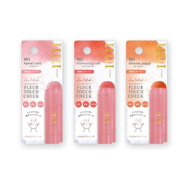 milico Fleur Touch Cheek, #802 Flowering Red