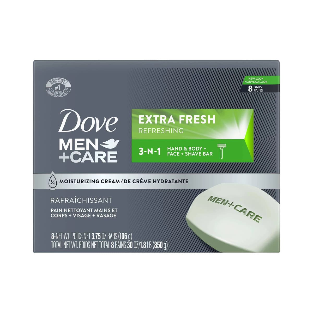 Extra Fresh Body and Face Bar Soap - pk