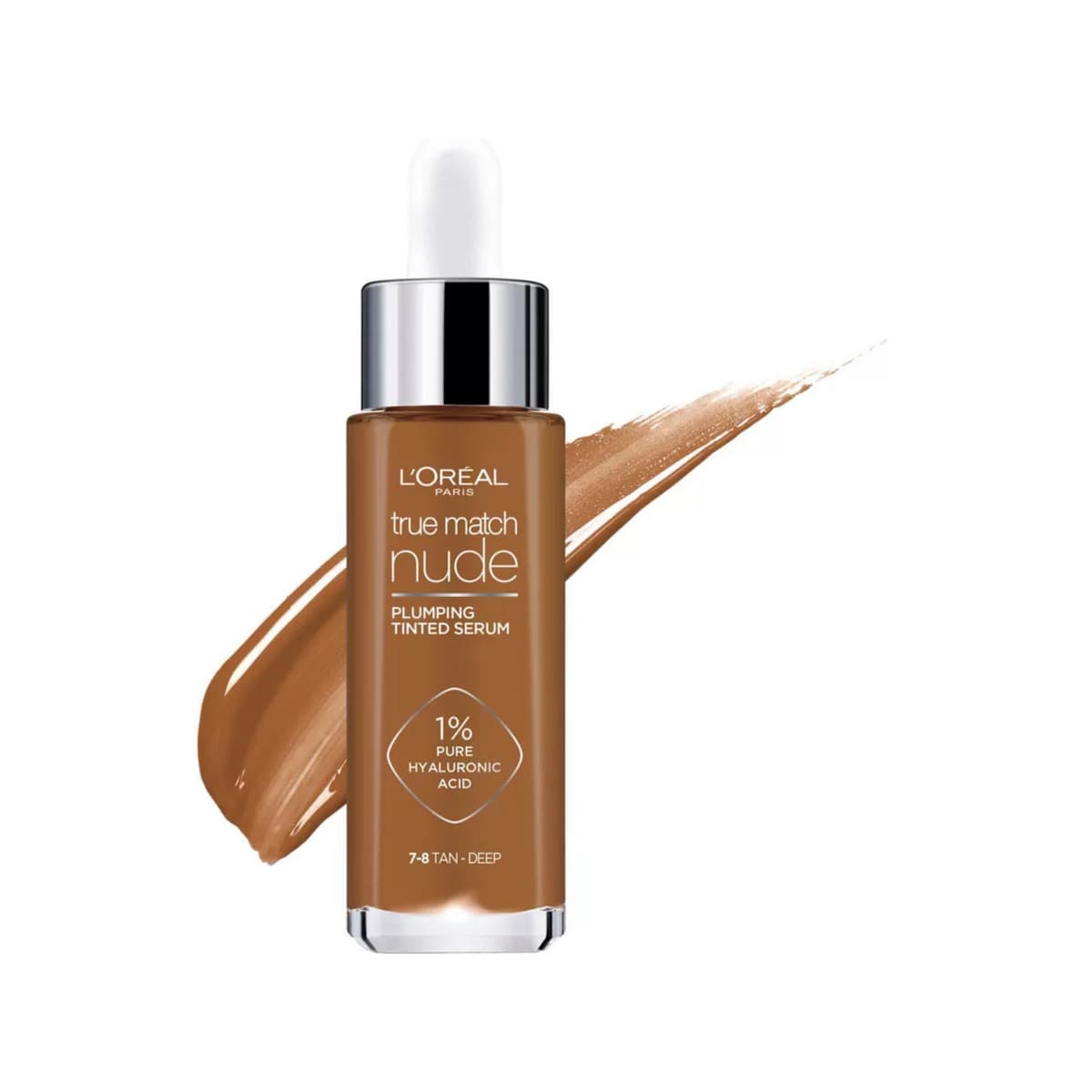 Paris True Match Nude Plumping Tinted Skin Serum, 1% Hyaluronic Acid, #7 8