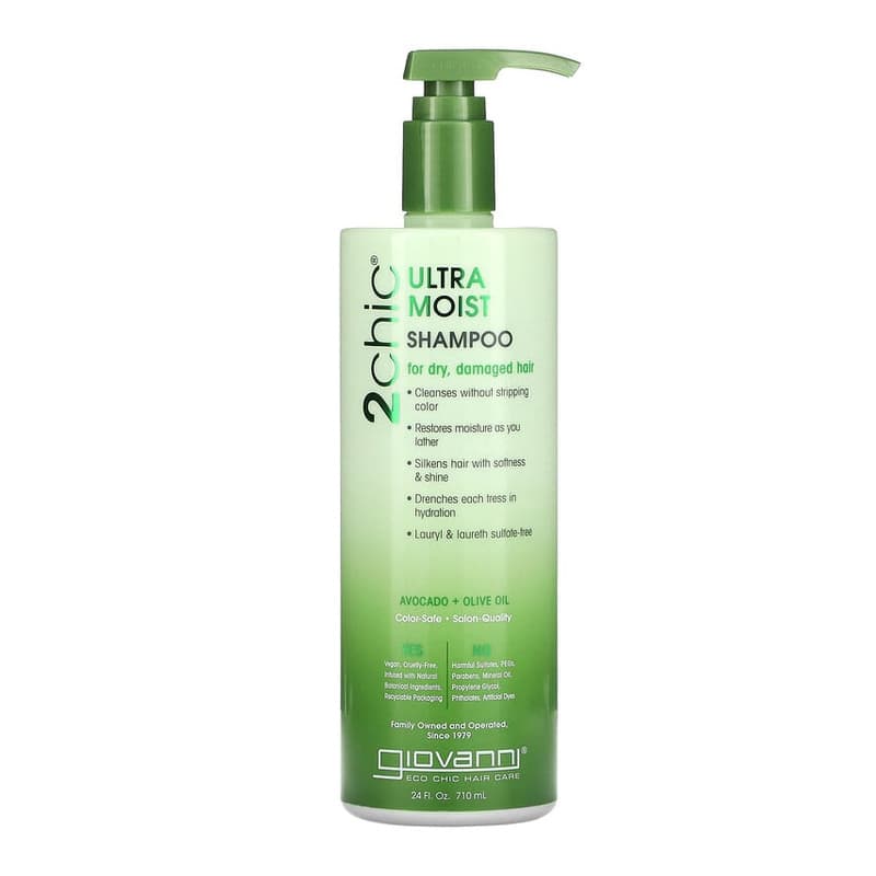 2chic, Ultra-Moist Shampoo, For Dry, Damaged Hair, Avocado + Olive Oil