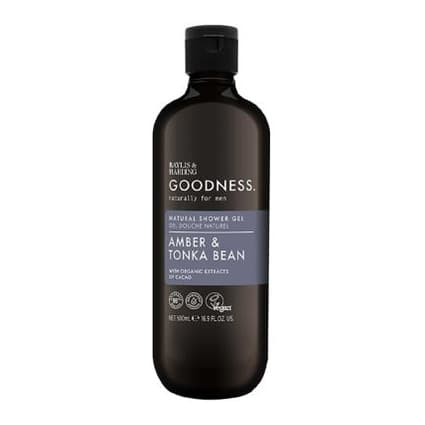Goodness Amber & Tonka Bean Natural Shower Gel