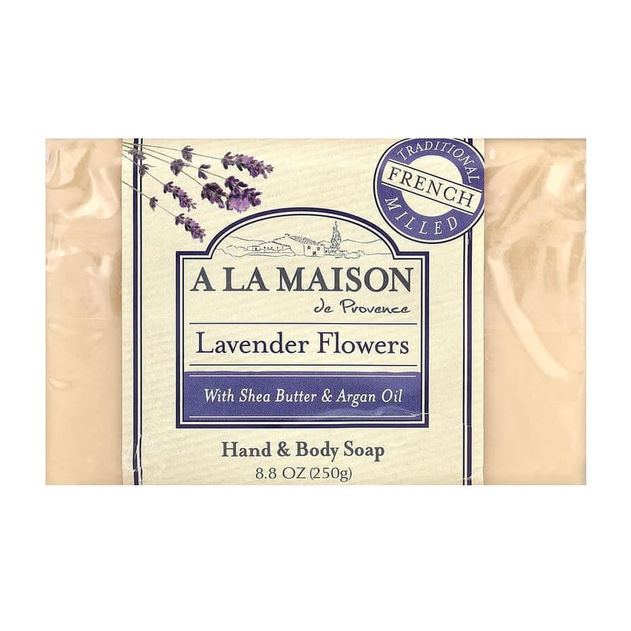 Hand & Body Bar Soap, Lavender Flowers