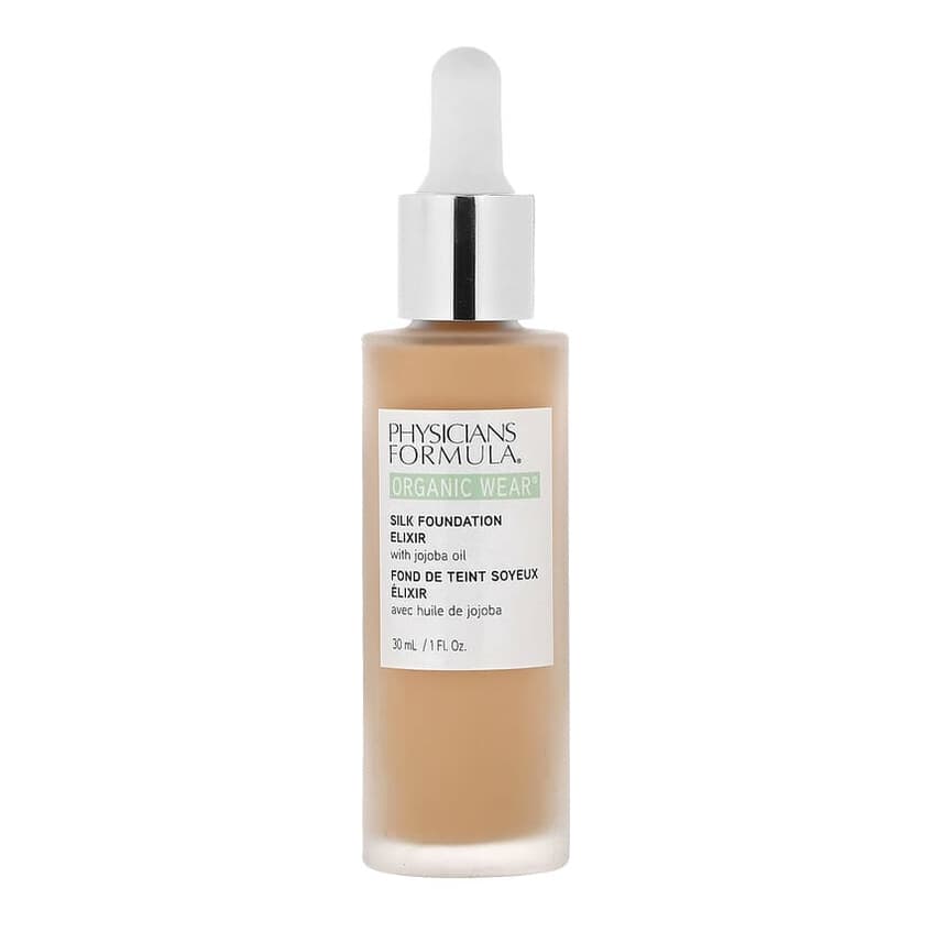 Organic Wear, Silk Foundation Elixir with Jojoba Oil, Medium