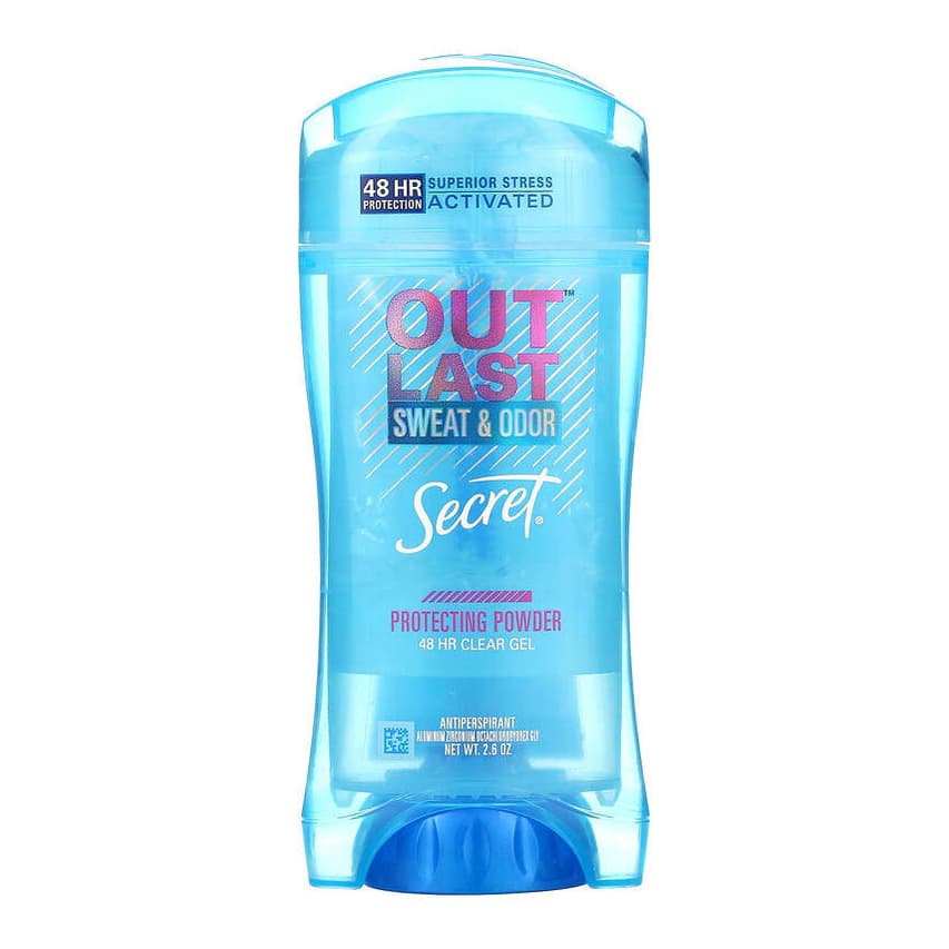 Outlast, 48 Hr Clear Gel Deodorant, Protecting Powder