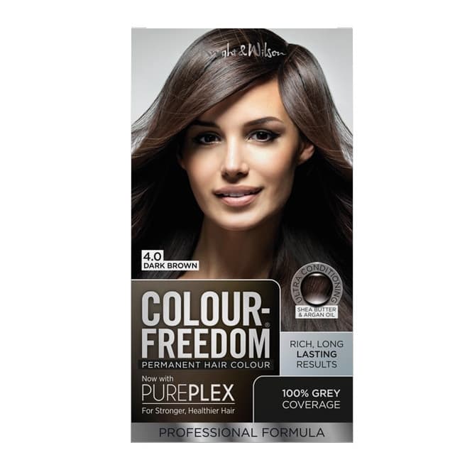 Colour Freedom Permanent Hair Colour. 4.0 Dark Brown.