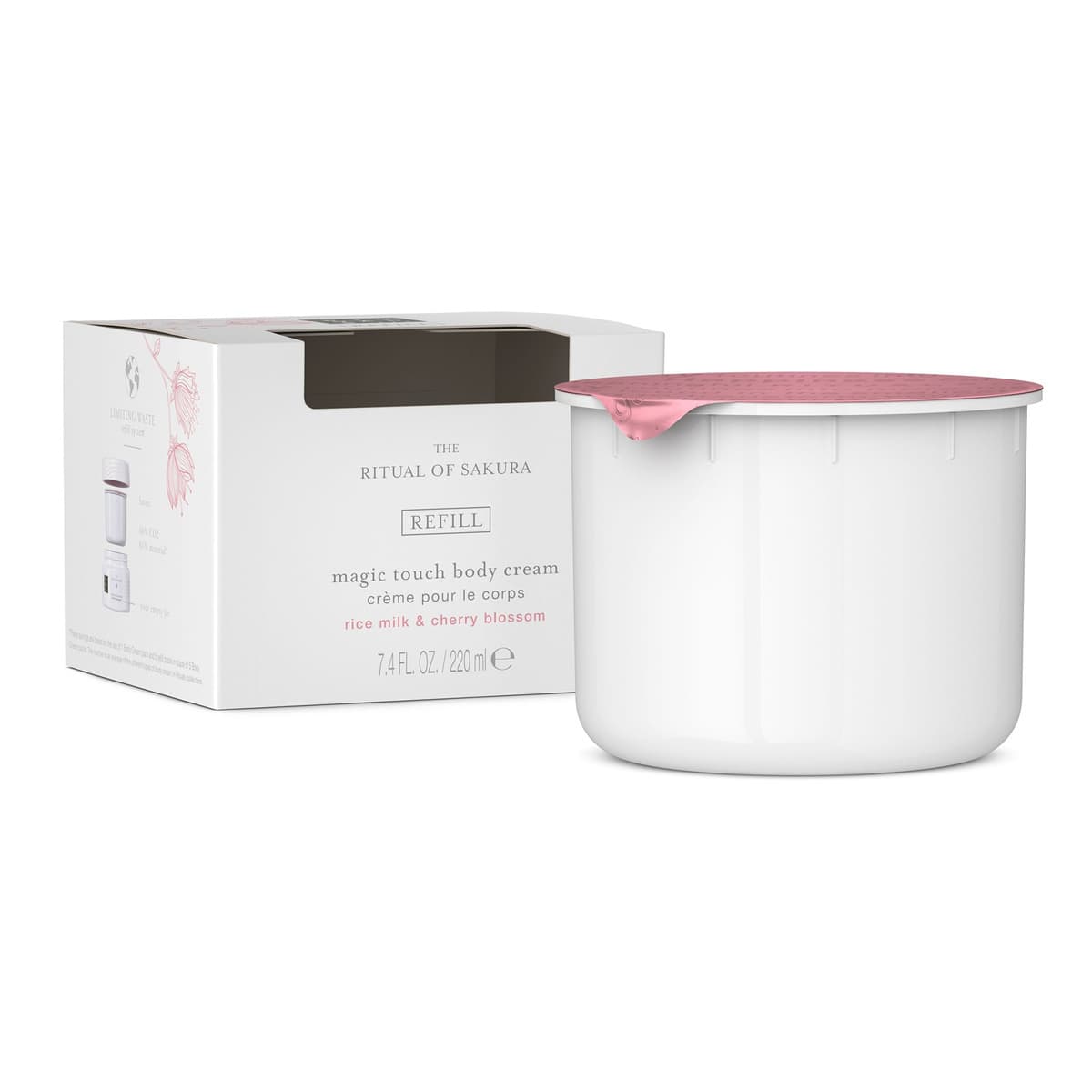 The Ritual of Sakura Floral Cherry Blossom & Rice Milk Moisturising Body Cream Refill