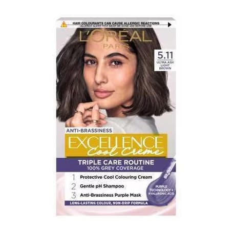 Excellence Crème Cool 5.11 Ultra Ash Light Brown Hair Dye