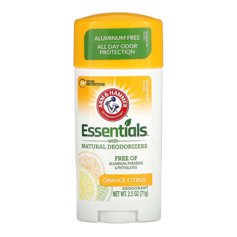 Essentials with Natural Deodorizers, Deodorant, Orange Citrus