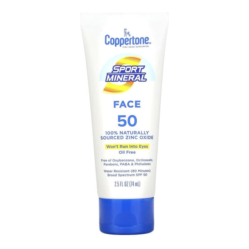 Sport Mineral, Sunscreen Lotion, Face, SPF 50