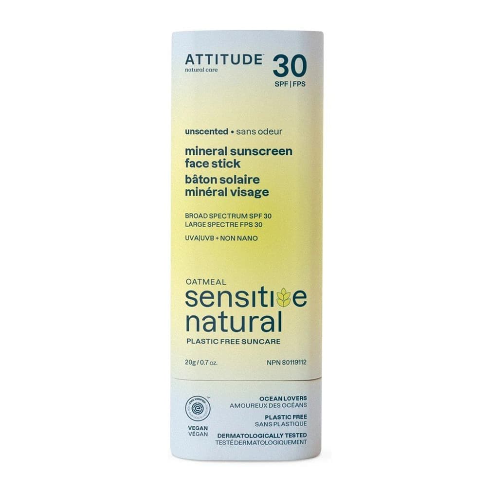 Sensitive Natural Mineral Sunscreen Face Stick Unscented SPF30