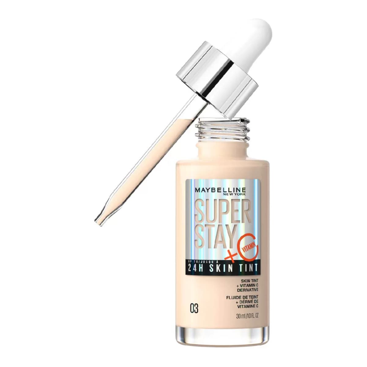 Super Stay up to 24H Skin Tint Foundation + Vitamin C, #03