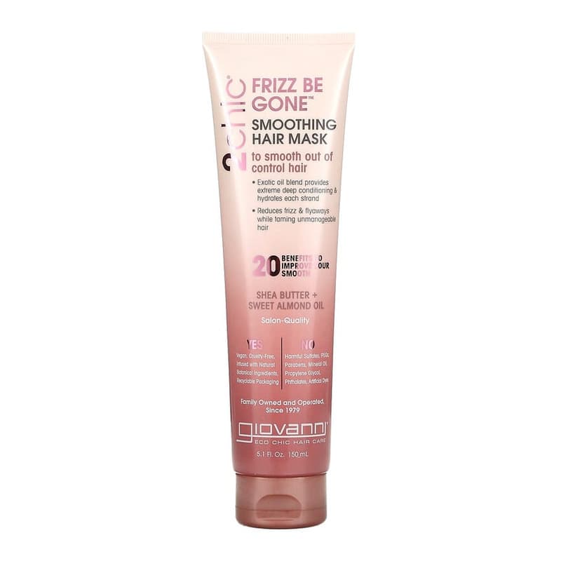 2chic, Frizz Be Gone Smoothing Hair Mask, Shea Butter + Sweet Almond Oil