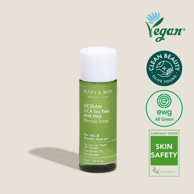 Vegan Cica Teatree AHA PHA Blemish Toner Mini