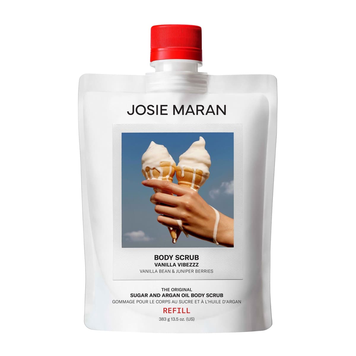 Vanilla Vibezzz - Argan Oil + Sugar Balm Refillable Exfoliating Body Scrub Jar