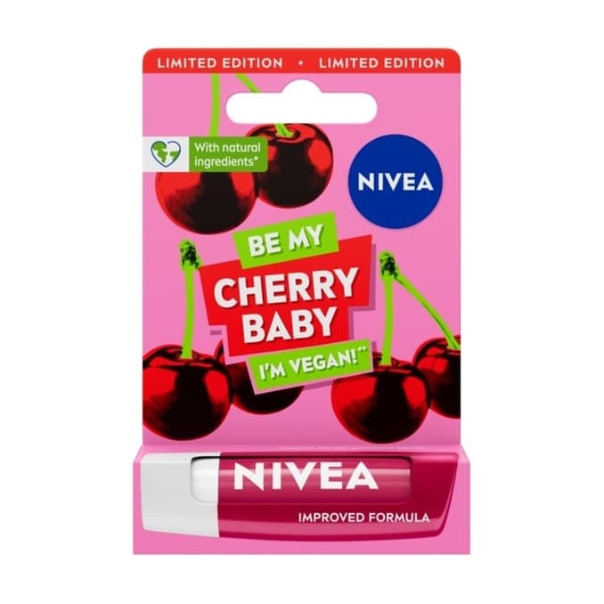 Cherry Shine Lip Balm with Jojoba Oil