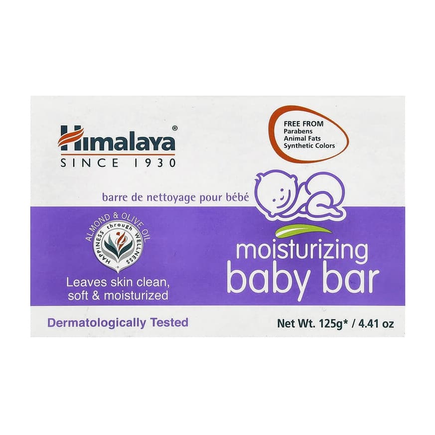 Moisturizing Baby Bar Soap, Almond & Olive Oil