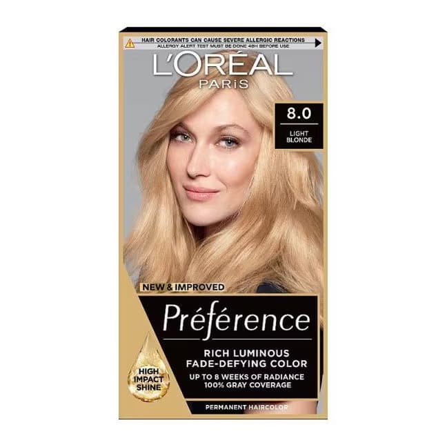 Preference Infinia 8 California Natural Mid Blonde Hair Dye