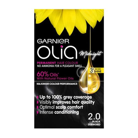 Olia Midnight 2.0 Black Diamond No Ammonia Permanent Hair Dye