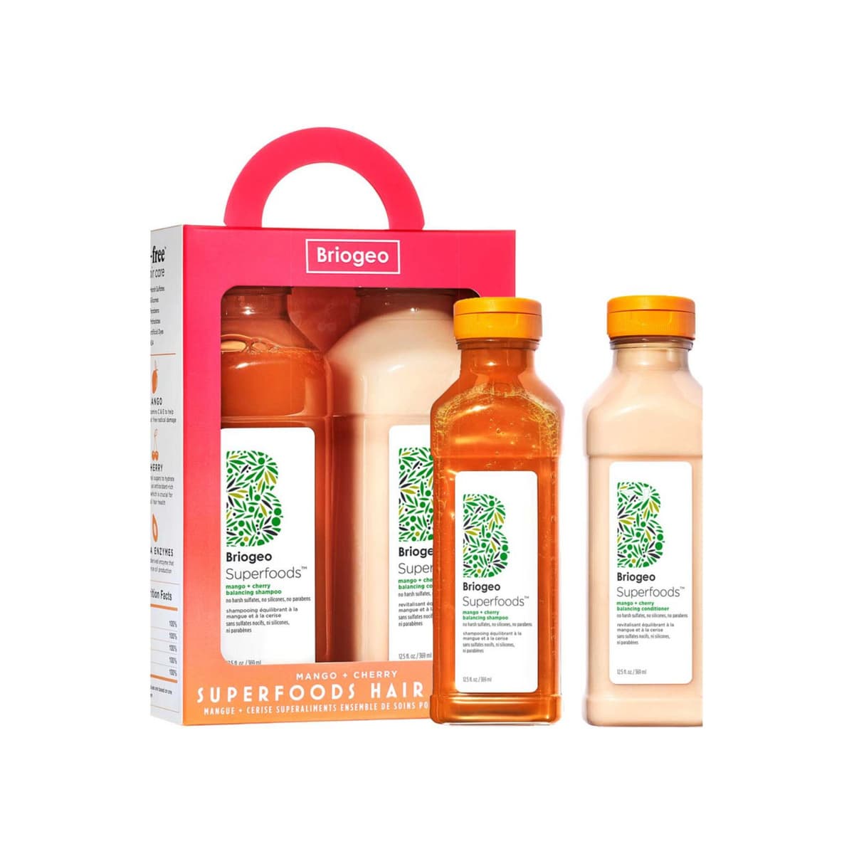 Superfoods™ Mango + Cherry Balancing Shampoo + Conditioner Duo for Oil Control
