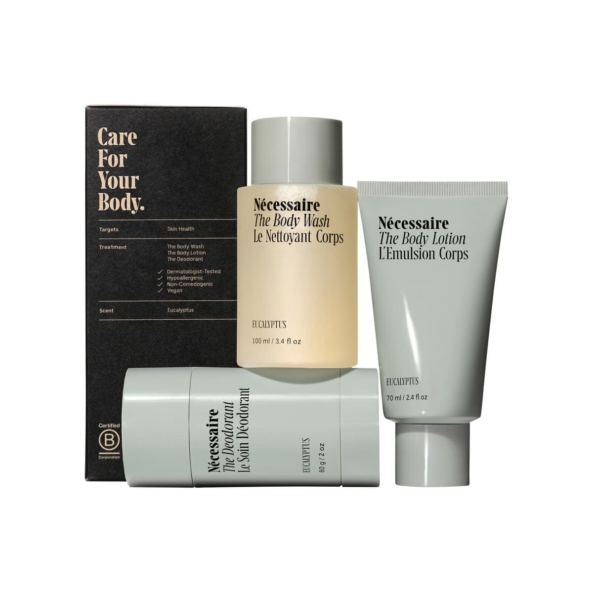 Eucalyptus Body Essentials Set - Trial + Travel
