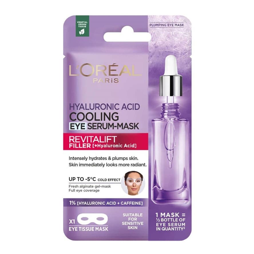 Revitalift Filler Hyaluronic Cooling Eye Serum-Mask
