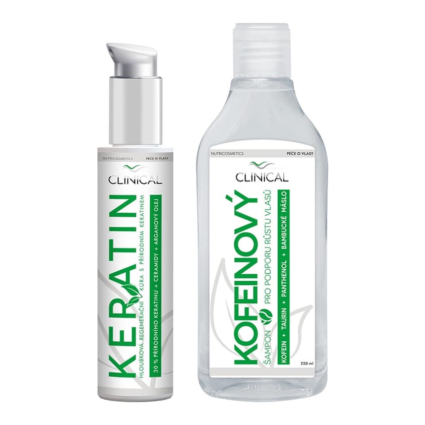 Keratin treatment + Caffeine shampoo