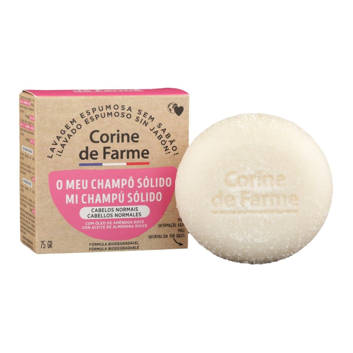 Solid Shampoo with Sweet Almond Oil