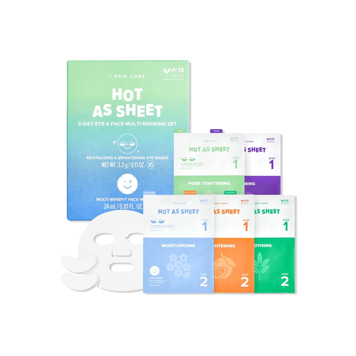 Hot As Sheet 5-Day Eye & Face Multi-Masking Set
