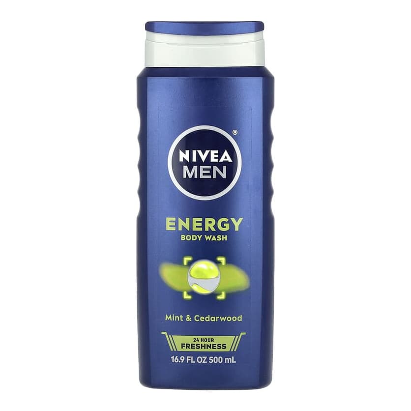 Men, Energy Body Wash, Mint & Cedarwood