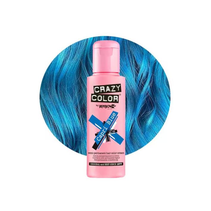 Semi Permanent Hair Color Cream Capri Blue 44