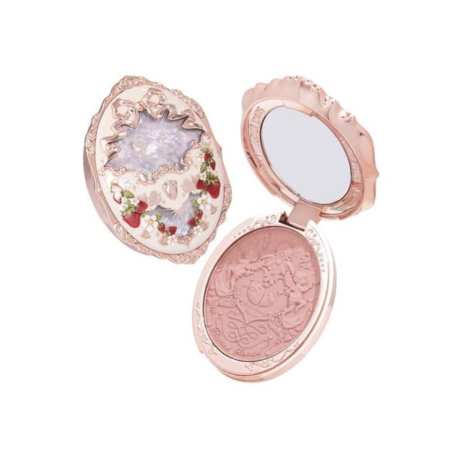 Strawberry Rococo Embossed Blush-Angel Chanson