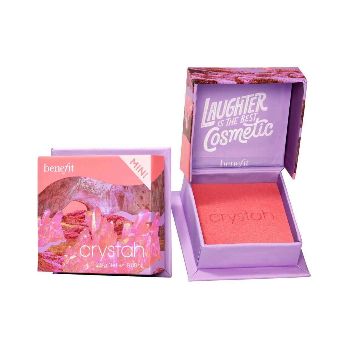 Crystah Strawberry Pink Blush Powder Mini