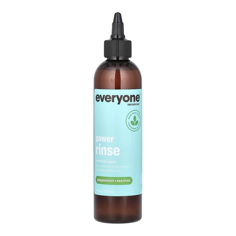 Power Rinse, For All Hair Types, Peppermint + Tea Tree