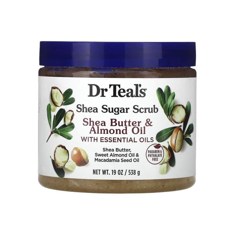 Shea Sugar Scrub, Shea Butter & Almond Oil with Essential Oils