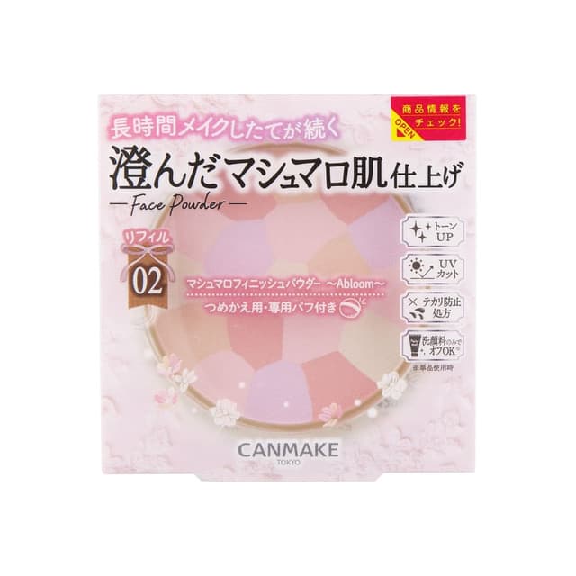 Marshmallow Finish Powder Abloom SPF 19 PA++, #02 Sakura Tulle