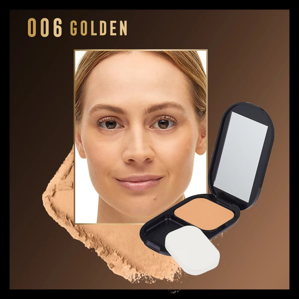 Facefinity Compact SPF 20 Matte Powder Foundation, golden 006