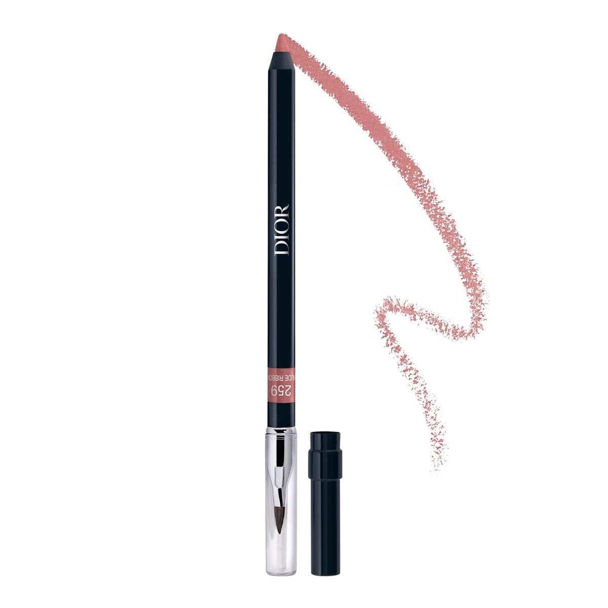Rouge Dior Contour No-Transfer Lip Liner Pencil, #259 Nude Ribbon