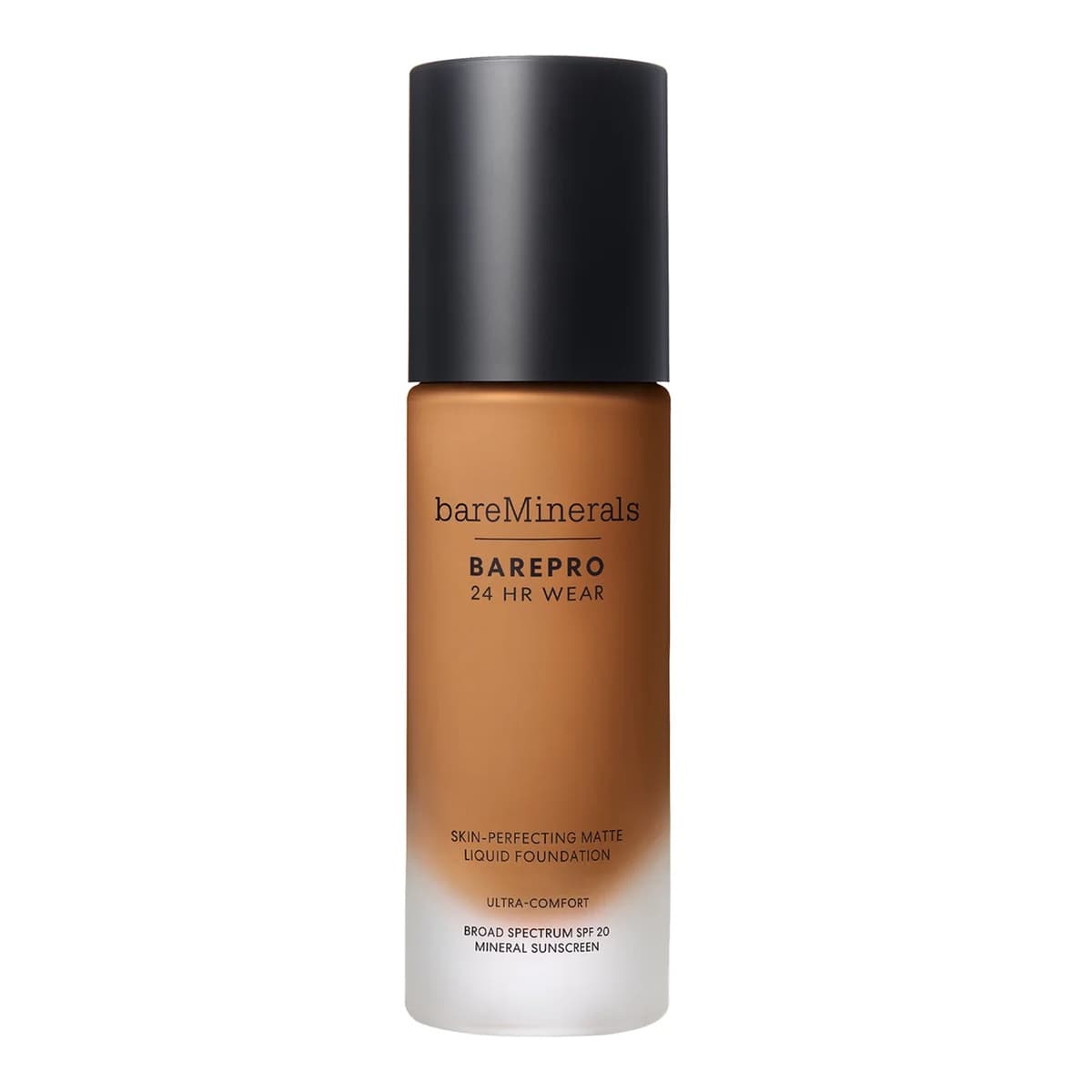 BAREPRO 24 Hour Matte Liquid Foundation Mineral SPF 20, Deep 51 Warm