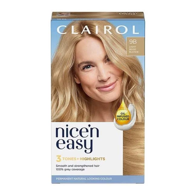 Clairol Nice'n Easy Hair Dye 9B Light Beige Blonde