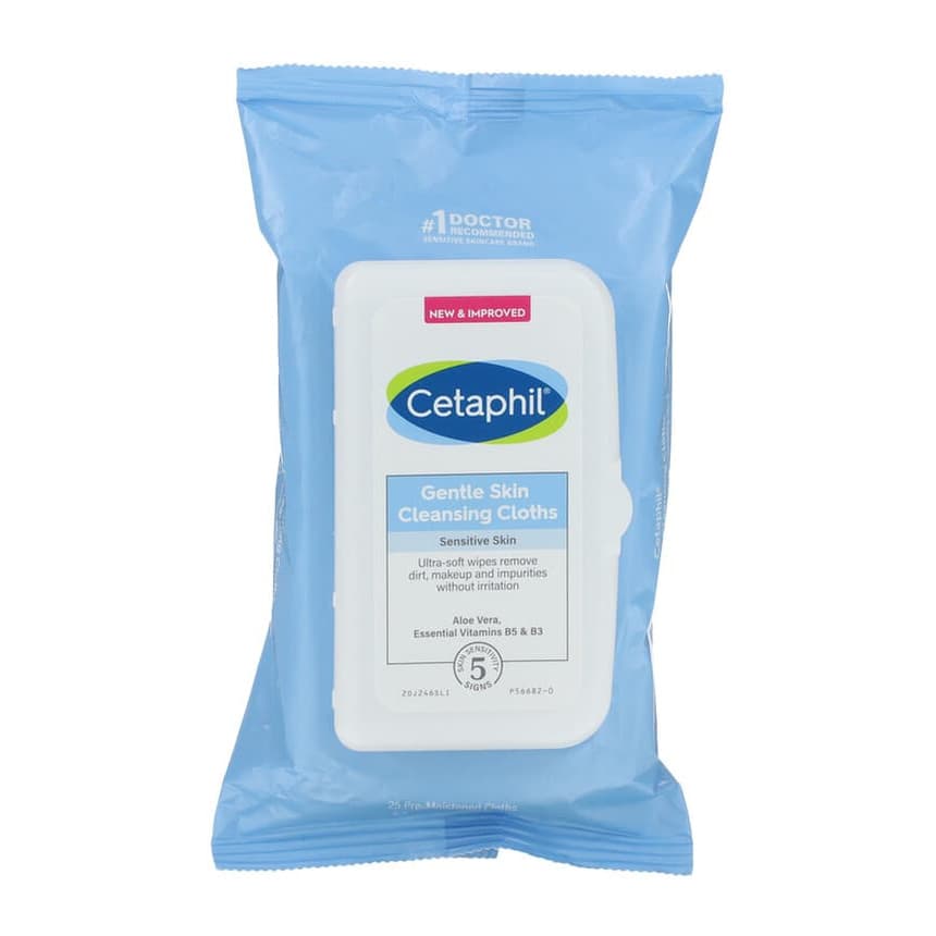 Gentle Skin Cleansing Cloths, Fragrance Free, 25 Pre-Moistened Cloths
