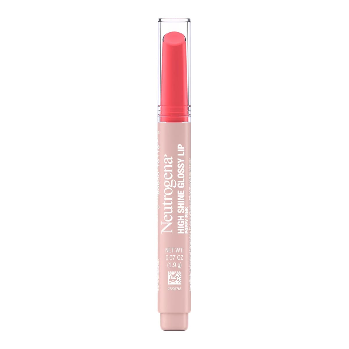 High Shine Glossy Lip Balm, Poppy Pink