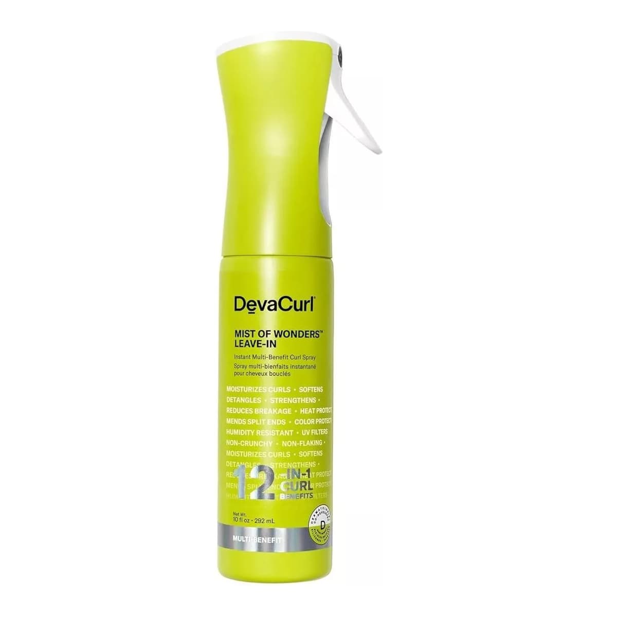 MIST OF WONDERS Leave-In, 12-in-1 Diva Hair Instant Multi-Benefit Curl Spray, Deva Moisture Curls | DevaCurl