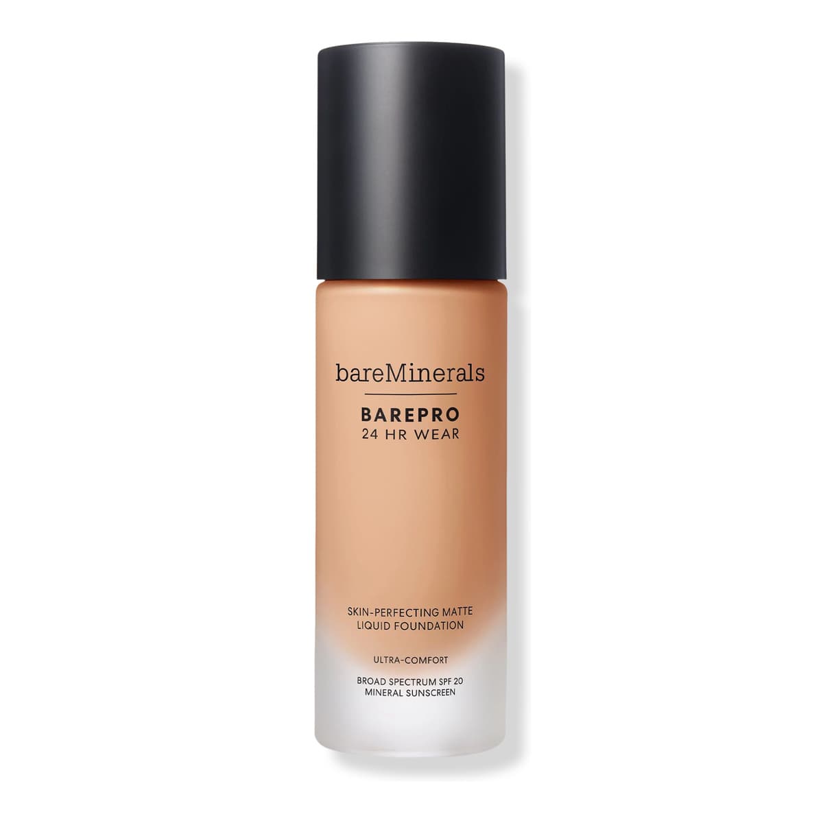 BAREPRO 24HR Wear Skin-Perfecting Matte Liquid Foundation Mineral SPF 20, Medium 32 Cool