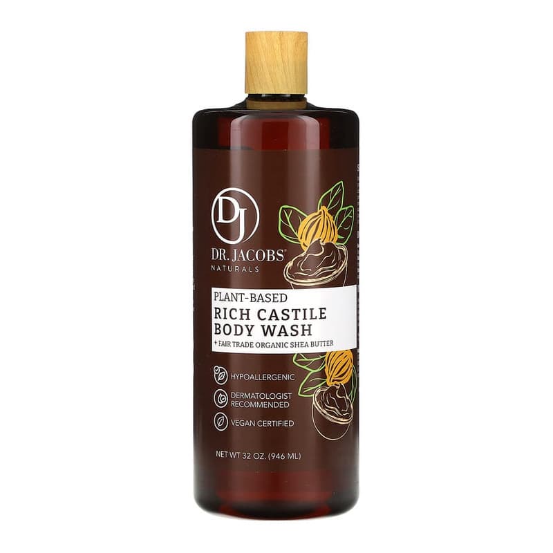 Plant-Based Rich Castile Body Wash, Organic Shea Butter