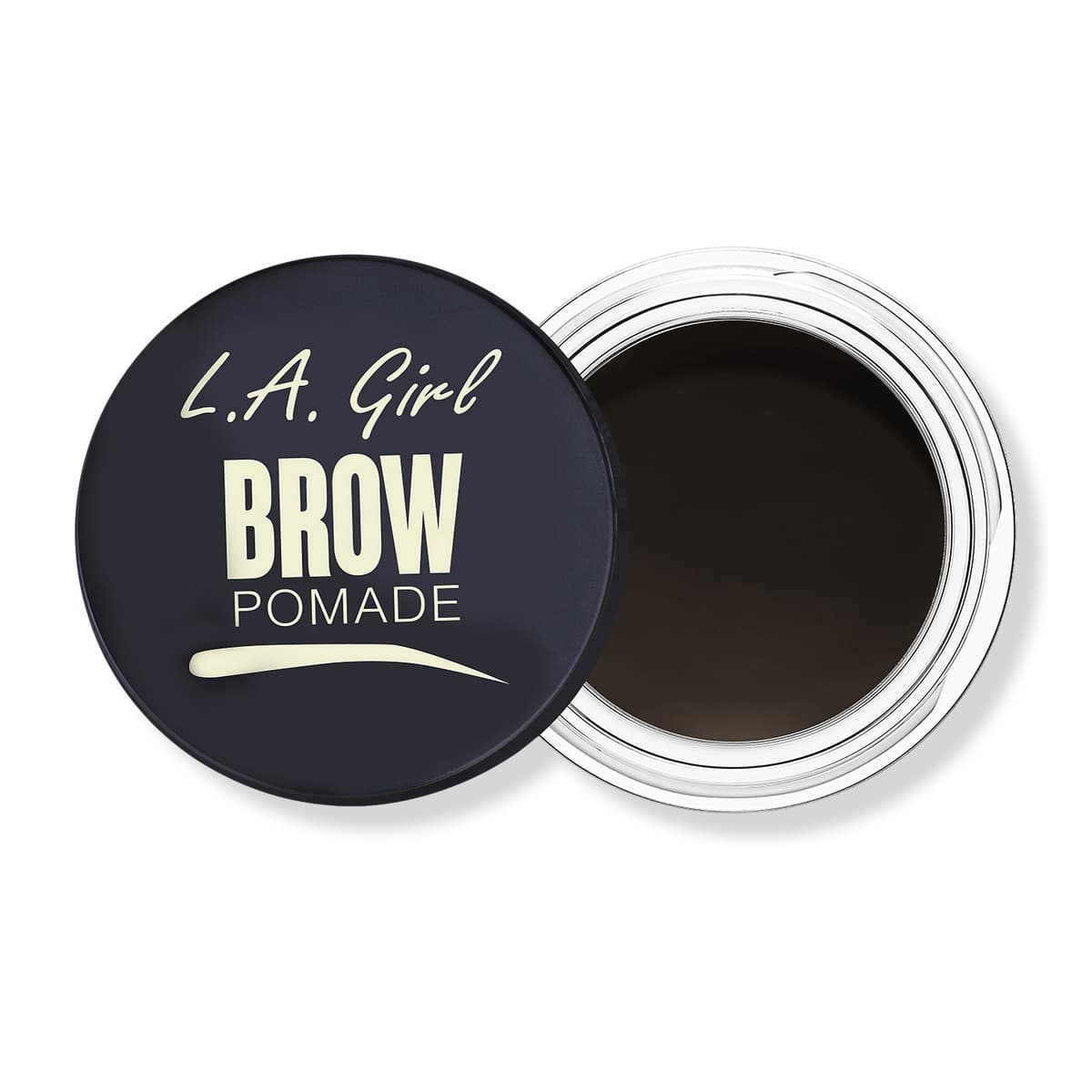 Smudge-Proof Creamy Brow Pomade, Soft Black